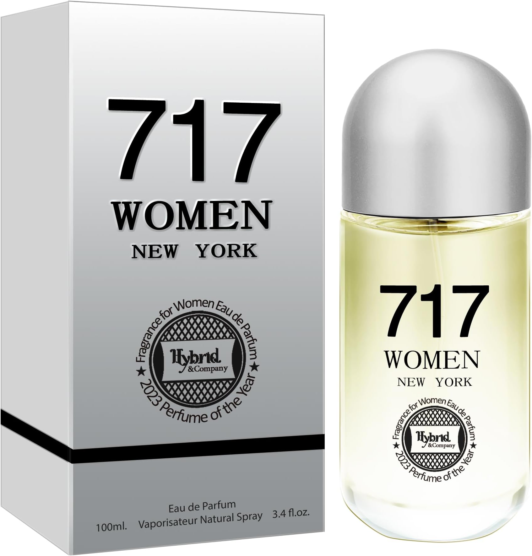 Hybrid & Company 717 Women New York Eau De Parfume Pour Femme Natural Spray 3.4FL.OZ