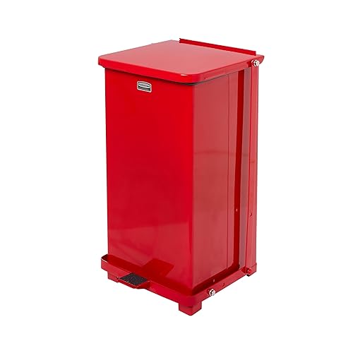 Miniatura 3 de Rubbermaid Commercial Defenders - Papelera con revestimiento de plástico Rojo -,Acero inoxidable,Blanco,https://www.amazon.com/dp/undefined