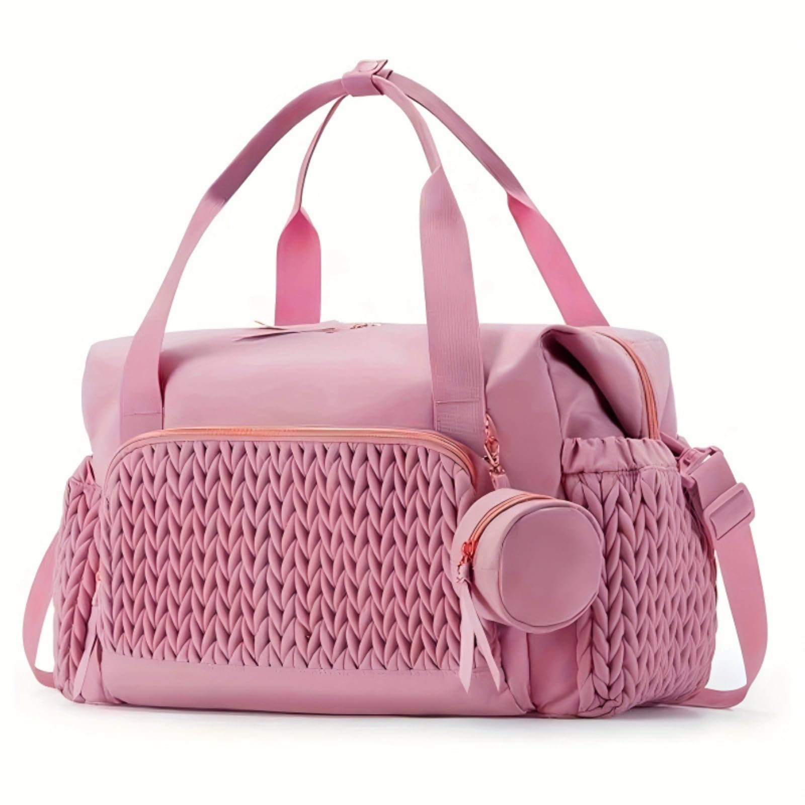 Générique Sac à langer multifonctionnel, grande capacité, sac à bandoulière avec étui à tétine pour maternité et bébé, voyage, plage