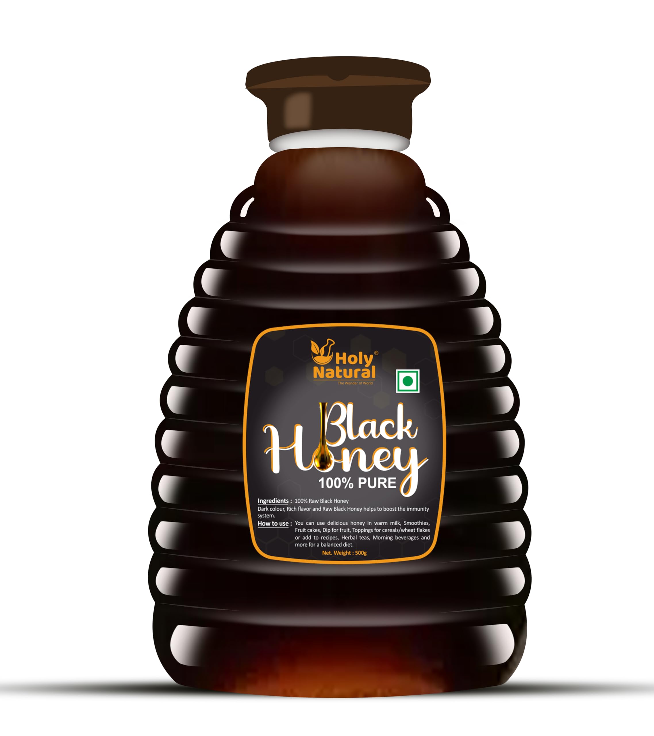 Holy Natural - The Wonder of World Holy Natural Black Honey(500 Gm)|Pure&Natural|No Added Sugar&Color|Energy&Immunity Booster (B0CRF1Z12C) Amazon Price History, Amazon Price Tracker