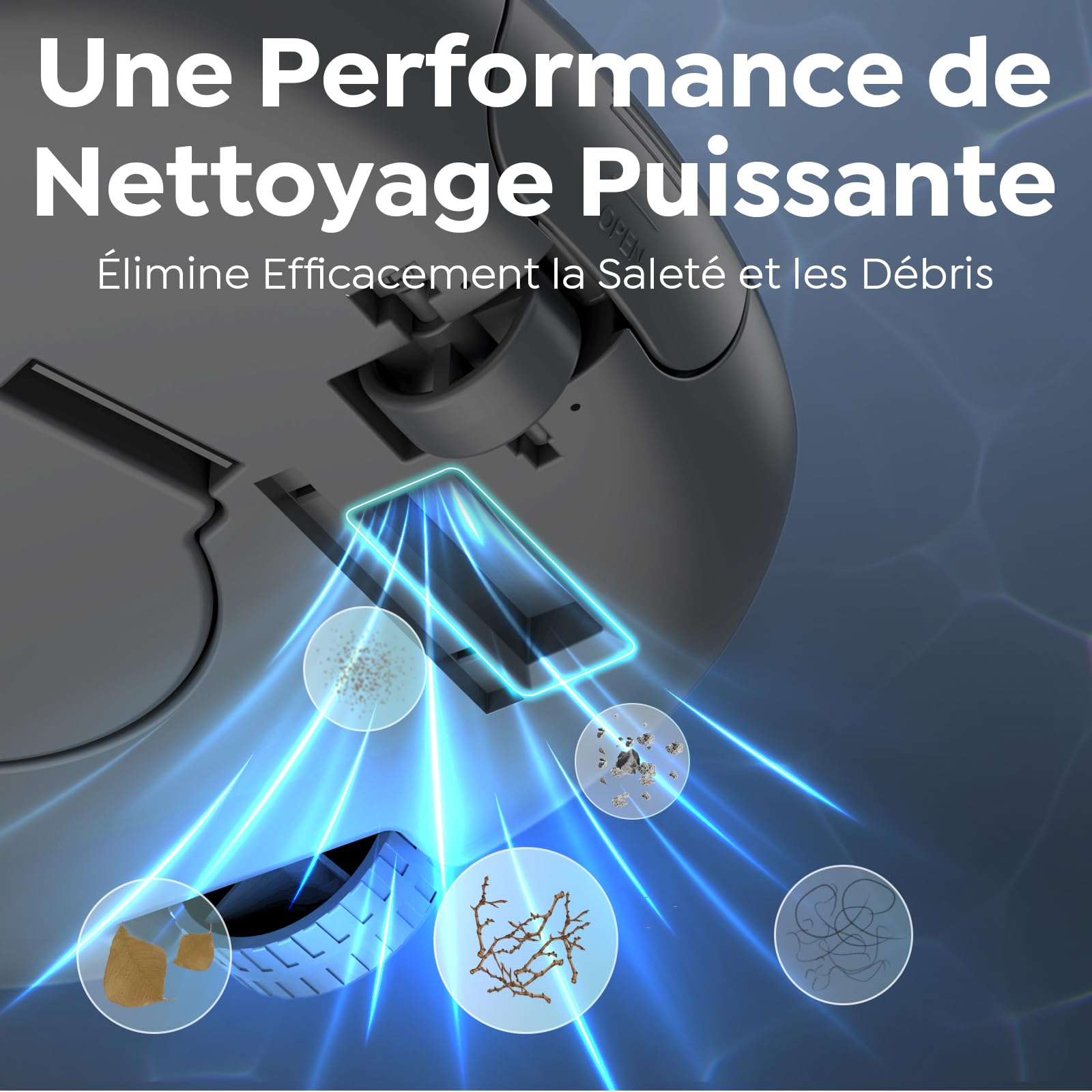 Robot Piscine, Nettoyeur de Piscine à Double Moteur, Gris & Vert | Aspirateur Piscine Sans Fil,Autonomie 130 Min,Fonction de Stationnement Automatique pour Piscines Hors Sol