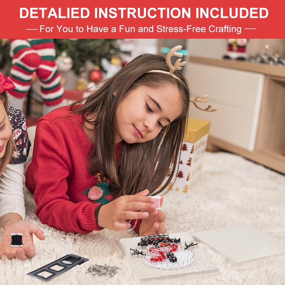 WEBEEDY Kit artistico con pupazzo di neve per adulti e principianti, include tutti gli accessori necessari, kit fai da te per decorazioni natalizie, progetti fai da te per adulti, progetti artistici