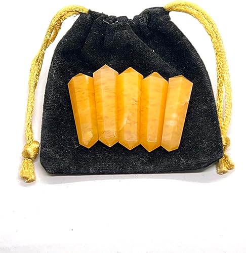 Miniatura 10 de 5 piezas de labradorita de doble terminación de cristal curativo para la fabricación de joyas, collar, envoltura de alambre, rejillas de cristal