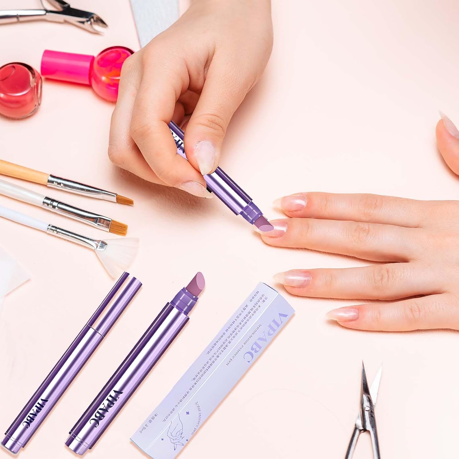 3 in 1 Cuticle Oil Pen for Nail Care with Scented - 3 Pack Cuticle Remover & Nail Treatment for Hangnails, Dry,Damaged Nails, Ideal for Home Salon Travel