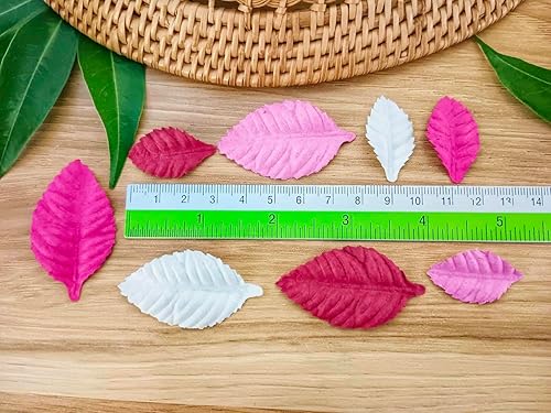 Miniatura 3 de NAVA CHIANGMAI Hojas rosas, flores, morera, manualidades, hojas, flores artificiales, hojas recortadas, papel para álbumes de recortes, boda, casa