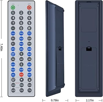 ZWP WR-01 Replacement Remote Control fit for All SunBrite Outdoor Smart TV SB-V-43-4K-BL SB-V-55-4K-BL SB-V-65-4K-BL SB-V-75-4K-BL SB-S2-43-4K SB-S2-55-4K SB-S2-65-4K SB-S2-75-4K SB-V-43-4KHDR