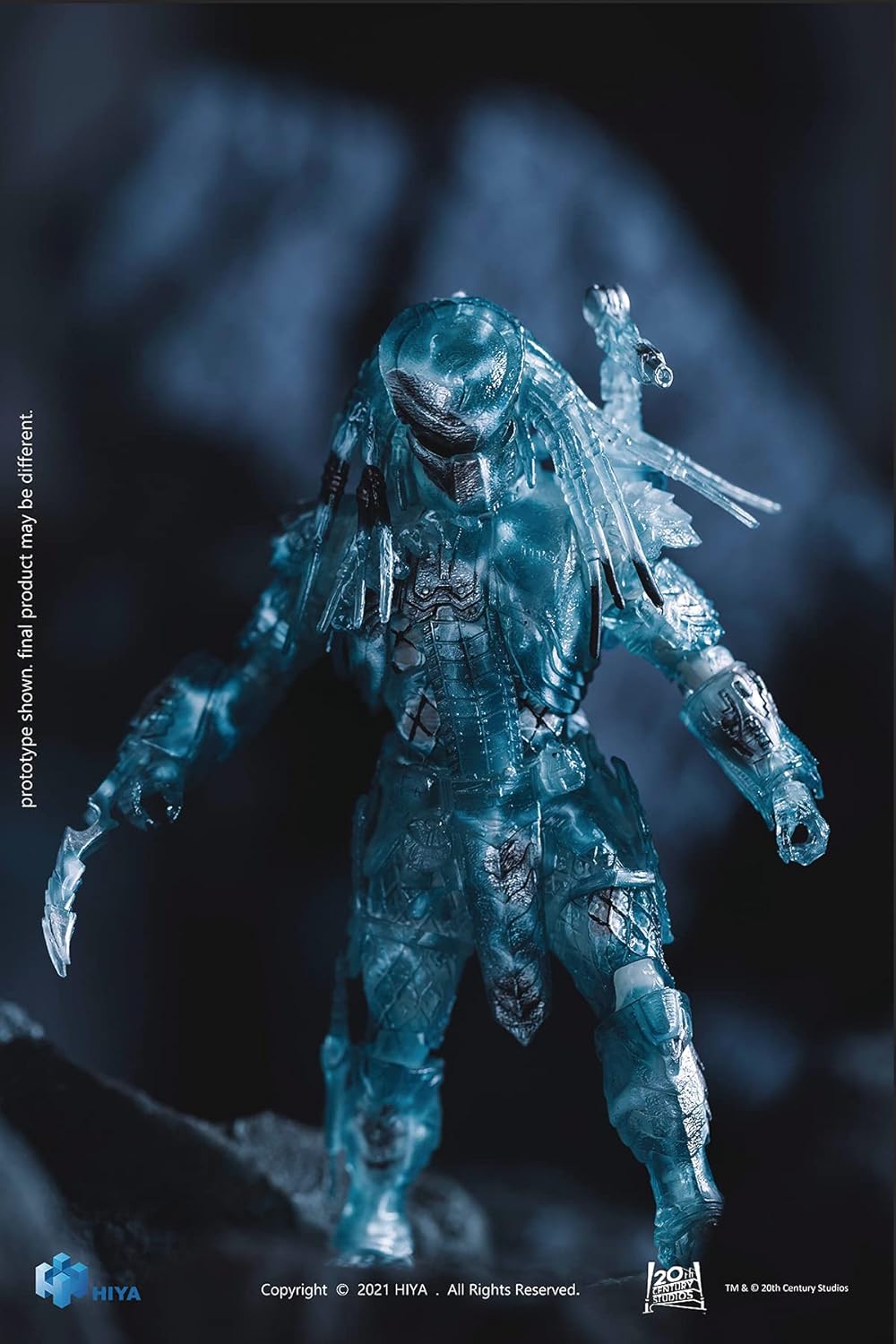 Hiya Toys Alien vs Predator: Active Camouflage Scar 1:18 Scale Figure,Multicolor