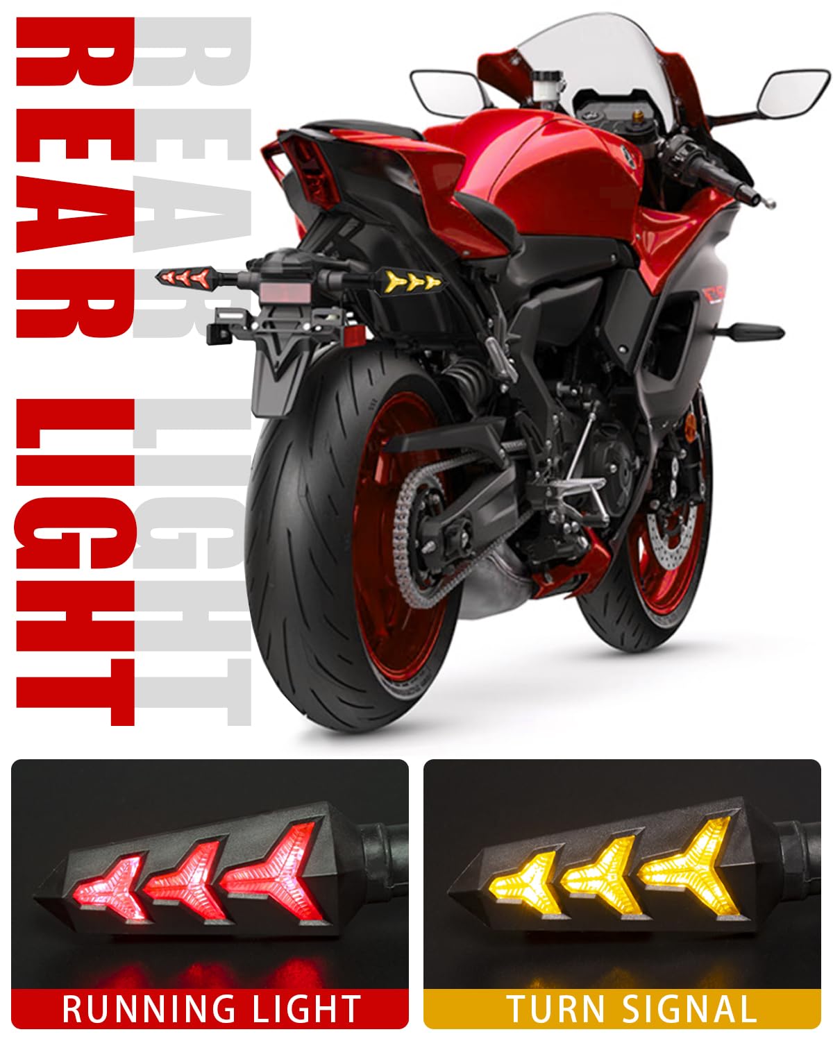 Snapklik.com : Sequential Turn Signal Motorcycle Blinkers LED Front ...