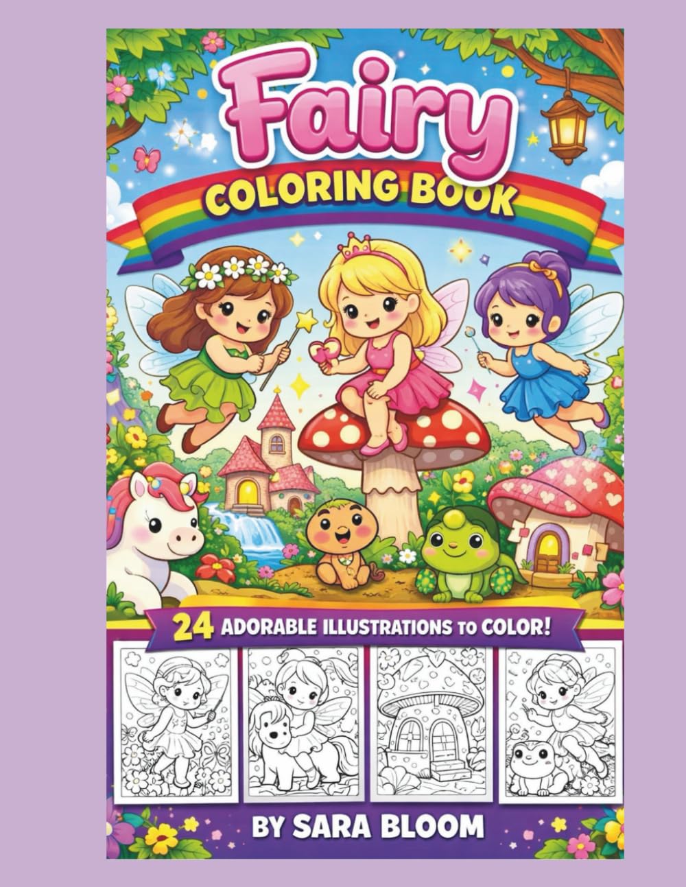 Fairy colouring book