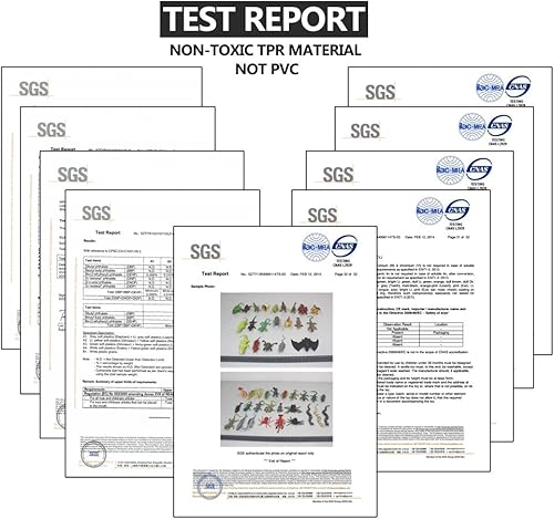 Miniatura 7 de Paquete de 18 juguetes surtidos de animales marinos de goma, elásticos y flotantes, mini figura realista bajo el mar para bañera de niños pequeños,