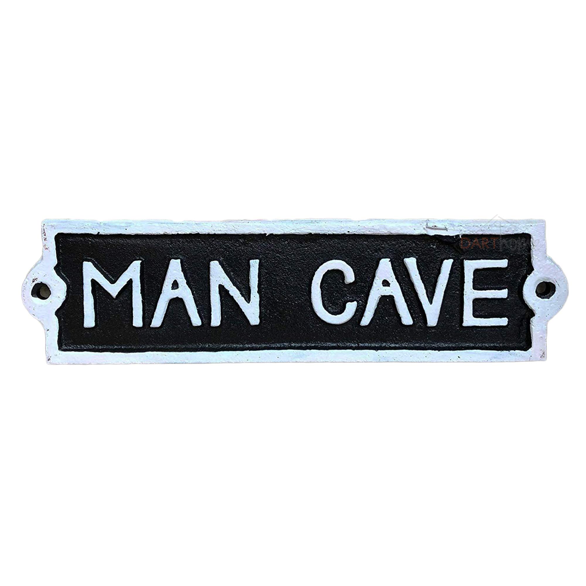 Darthome New Antique Black Cast Iron Wall Garden Garage Gate Door Sign Plaque Man Cave