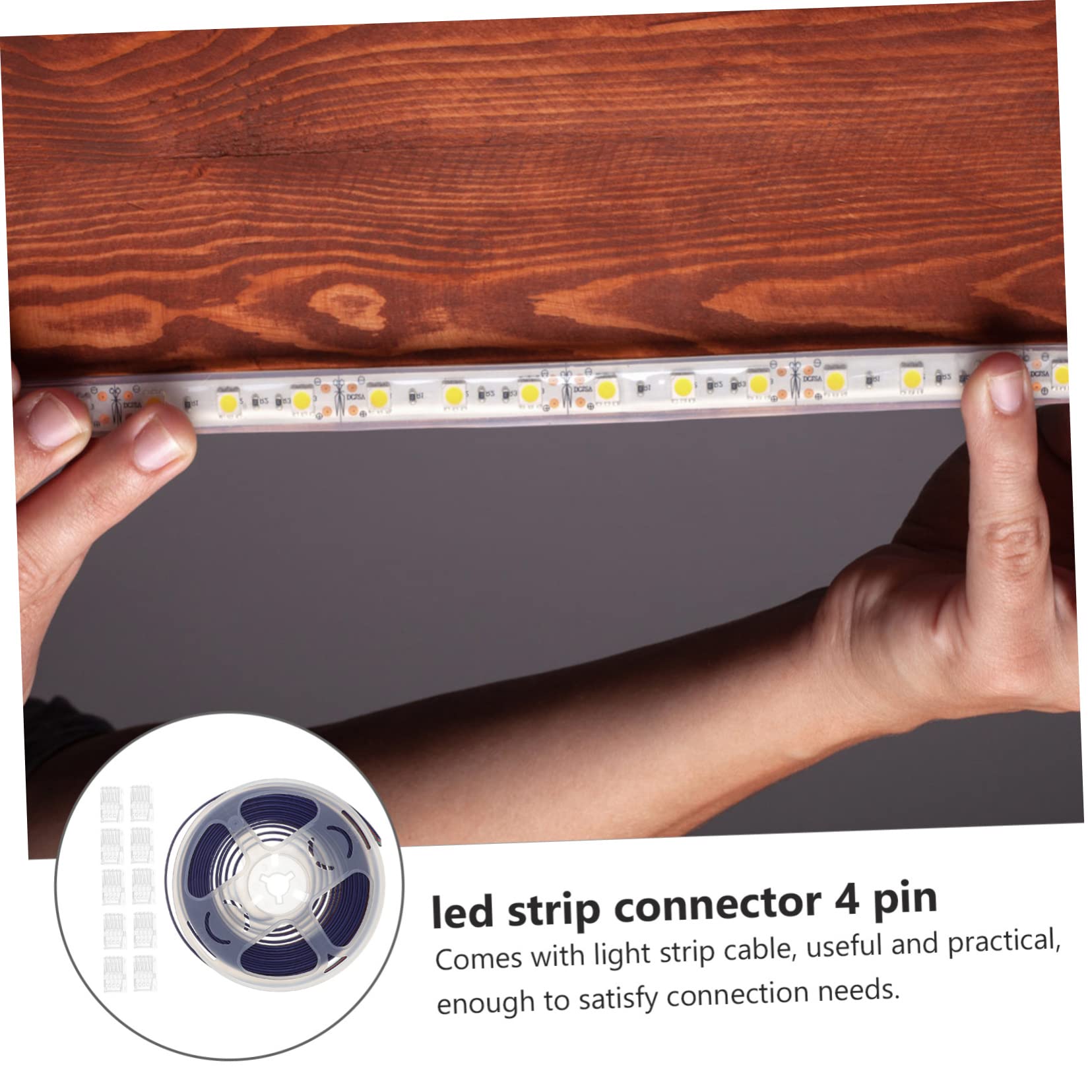 TEHAUX 30stücke Pin Rgb Strip Connector Mit Kabel Und Installieren Für Rgb Sorgt Für Stabile Verbindungen Löten