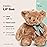 Bearington Baby Gus The Brown Teddy Bear Plush, 13 Inch Bear Stuffed Animal