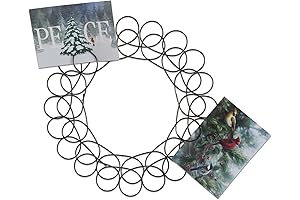 tag Spiral Wreath Greetingcard Holder Black