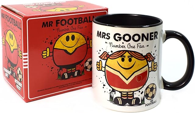 Bomblighters Mrs Gooners Football Mug - Merchandise Gift for Arsenal Fan