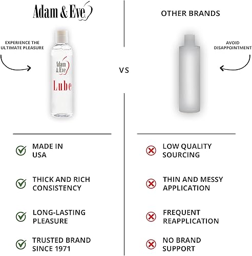 Miniatura 4 de Adam and Eve - Lubricante a base de agua de alta calidad, lubricante sexual personal para privacidad y juguetes, mujeres, hombres, parejas, no