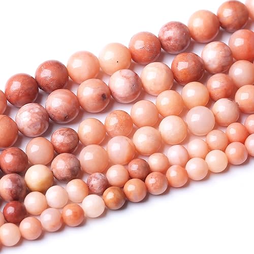 Miniatura 58 de Cuentas redondas sueltas de obsidiana negra de 0.236 pulgadas, cuentas de gemas naturales, cuentas de piedra energética de cristal para hacer joyas