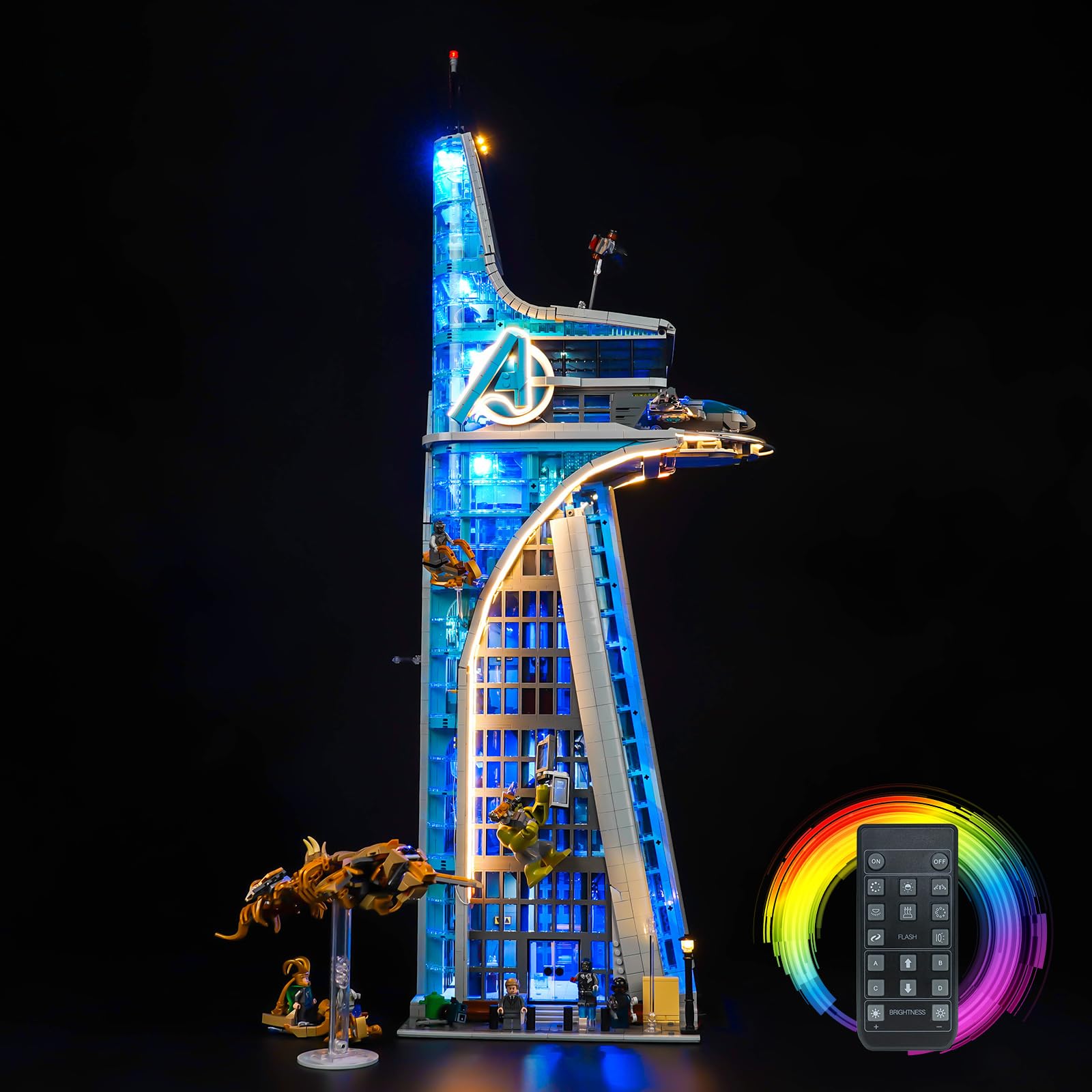 BrickBling LED Light for Lego Avengers Tower Building Kit; Remote Control Lights for Lego 76269 (Bricks Not Included) | Remote Control Lights for Lego 76269 (Bricks Not Included)