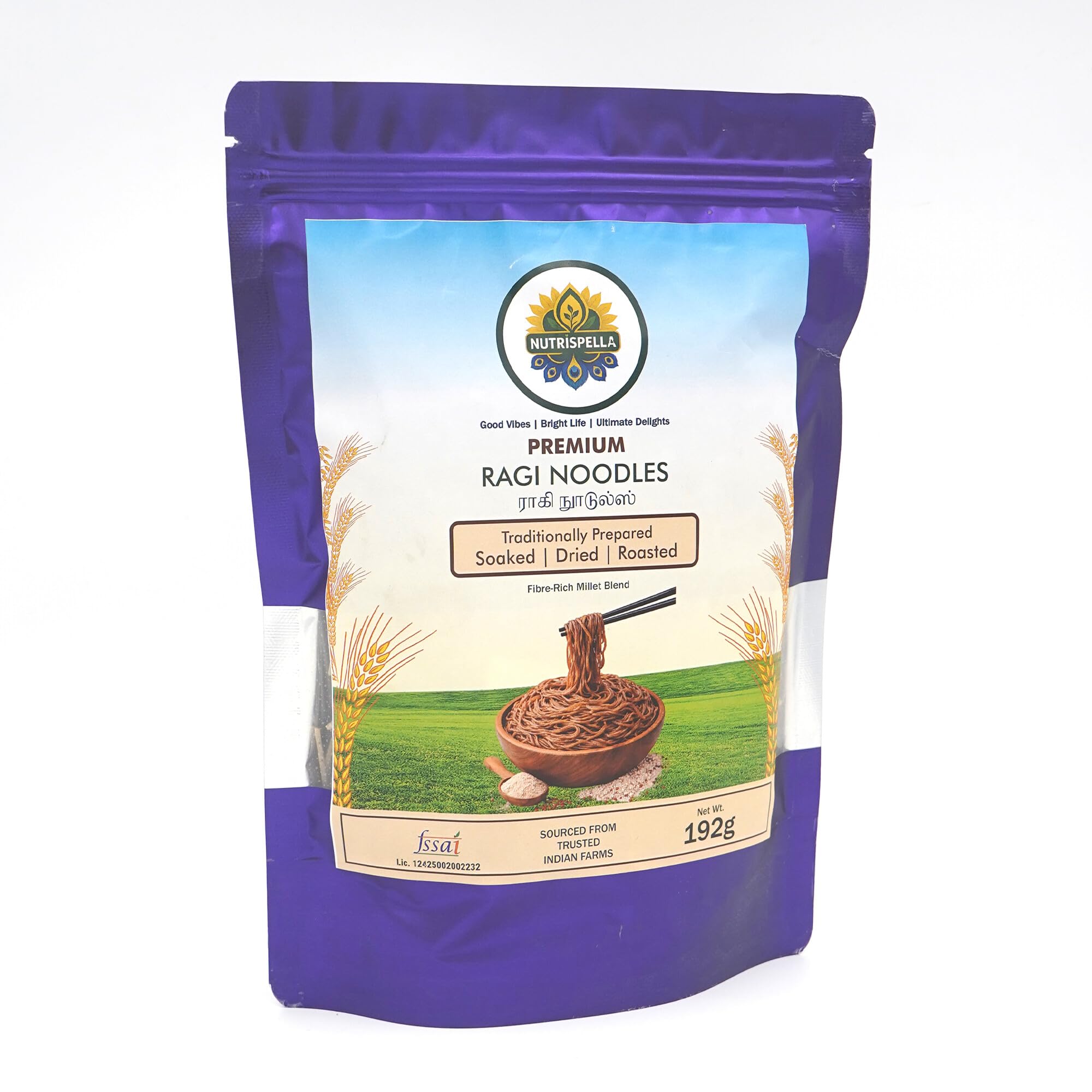 Nutrispella Ragi Millet Noodles | Millet Based Traditionally Prepared Pasta | No Added Preservatives | Finger Millet Noodles for Stir Fry And Soup Dishes | 192 g 3