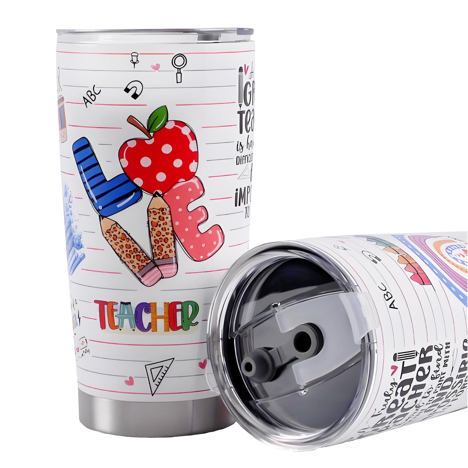 Teacher Gifts,Teacher Appreciation Gifts 20oz Coffee Tumbler,Thank You Teachers Christmas Birthday Gift from Students,Back to School Gift for Women