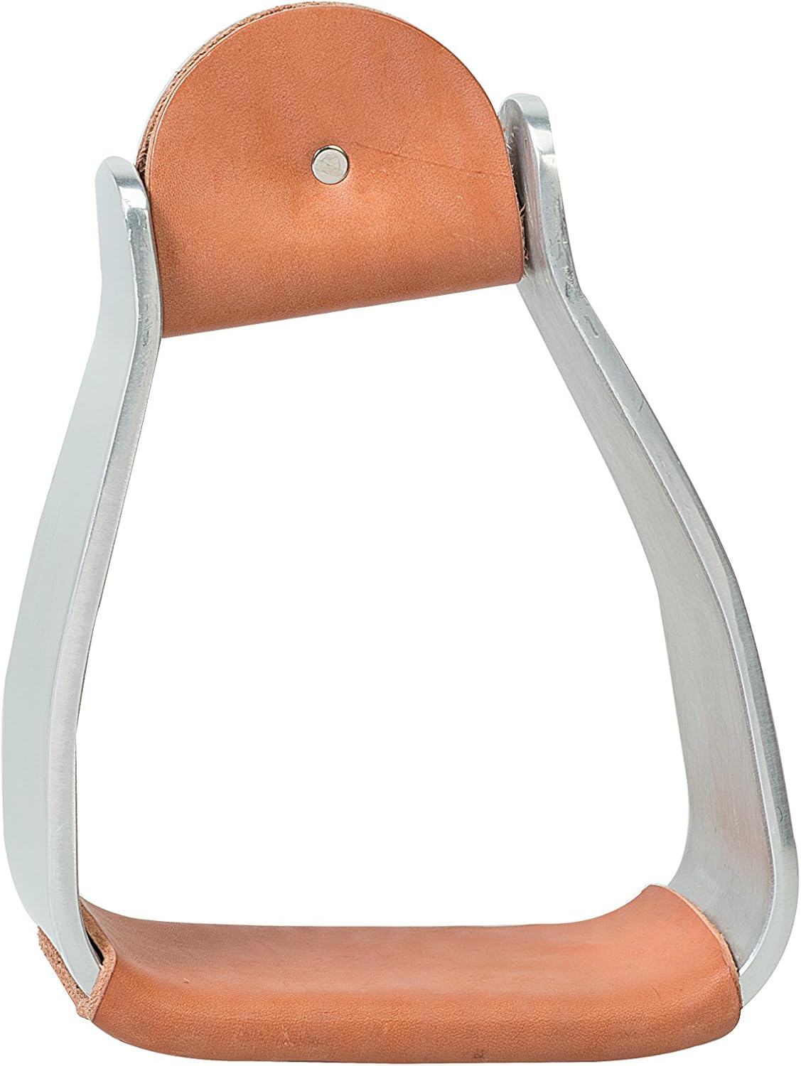 Weaver Leather Sloped Aluminum Stirrups with Leather Brown