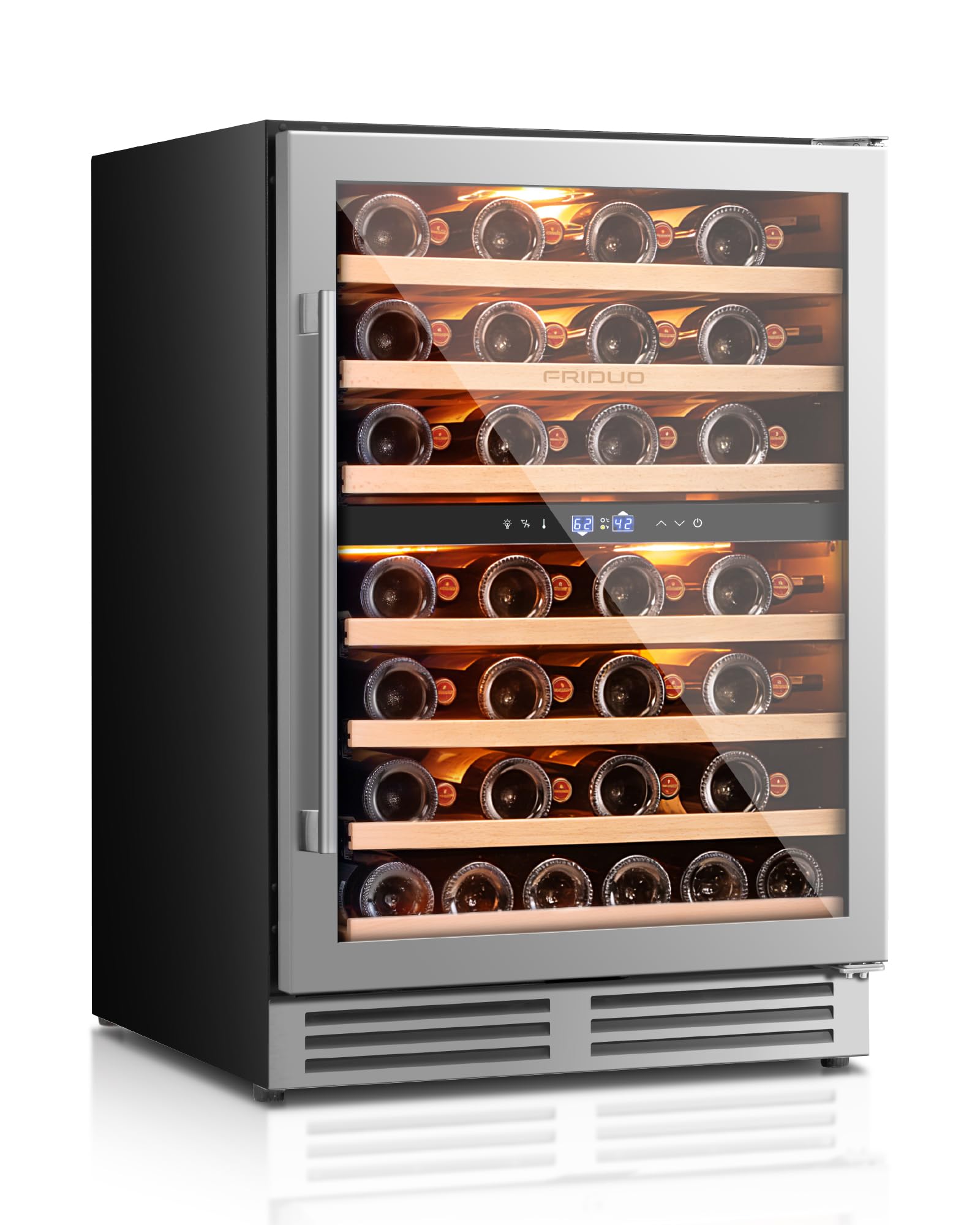 Friduo FRI15001 Wine Cooler Stainless Steel