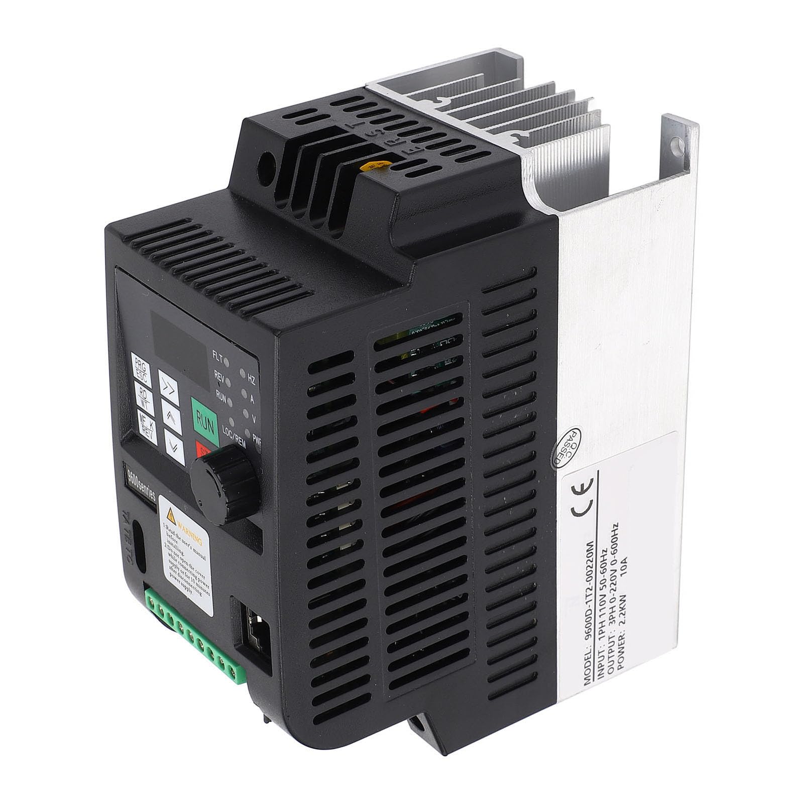 Generic Przetwornica Częstotliwości Mikrowektorowa o Mocy 2,2 KW Wydajny Falownik do Silnika Pompy Wodnej Wejście 110 V Wyjście 3 Fazy 0–220 V ze Sterowaniem PID