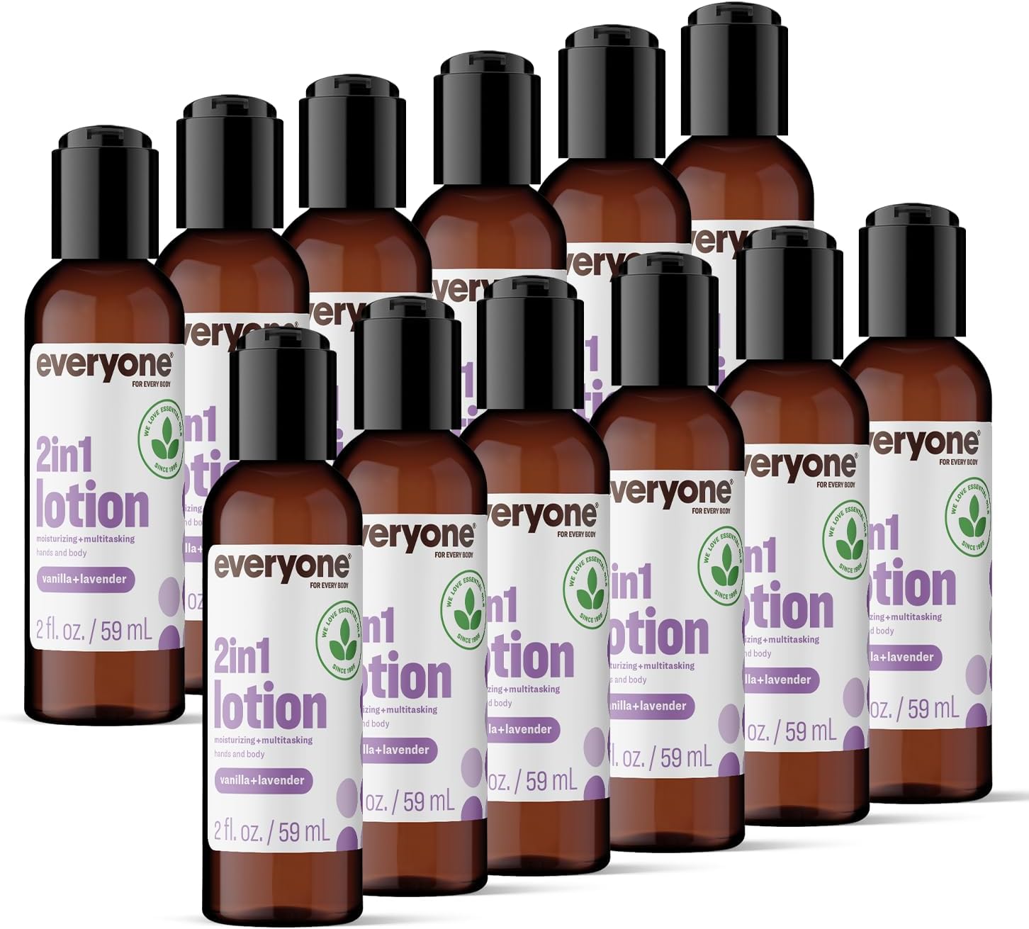 everyone for every body Lotion Vanilla Lavender 2 oz Pack of 12