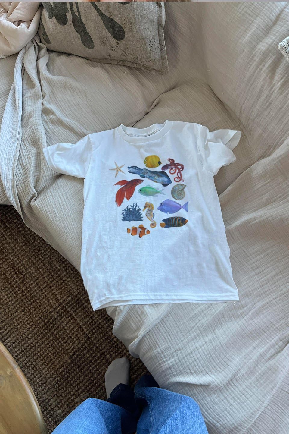 Womens Oversized Vintage Flower T-Shirts Preppy Western Graphic Tees Tops Y2k Ocean Coastal Summer Beachy T Shirts - Image 4