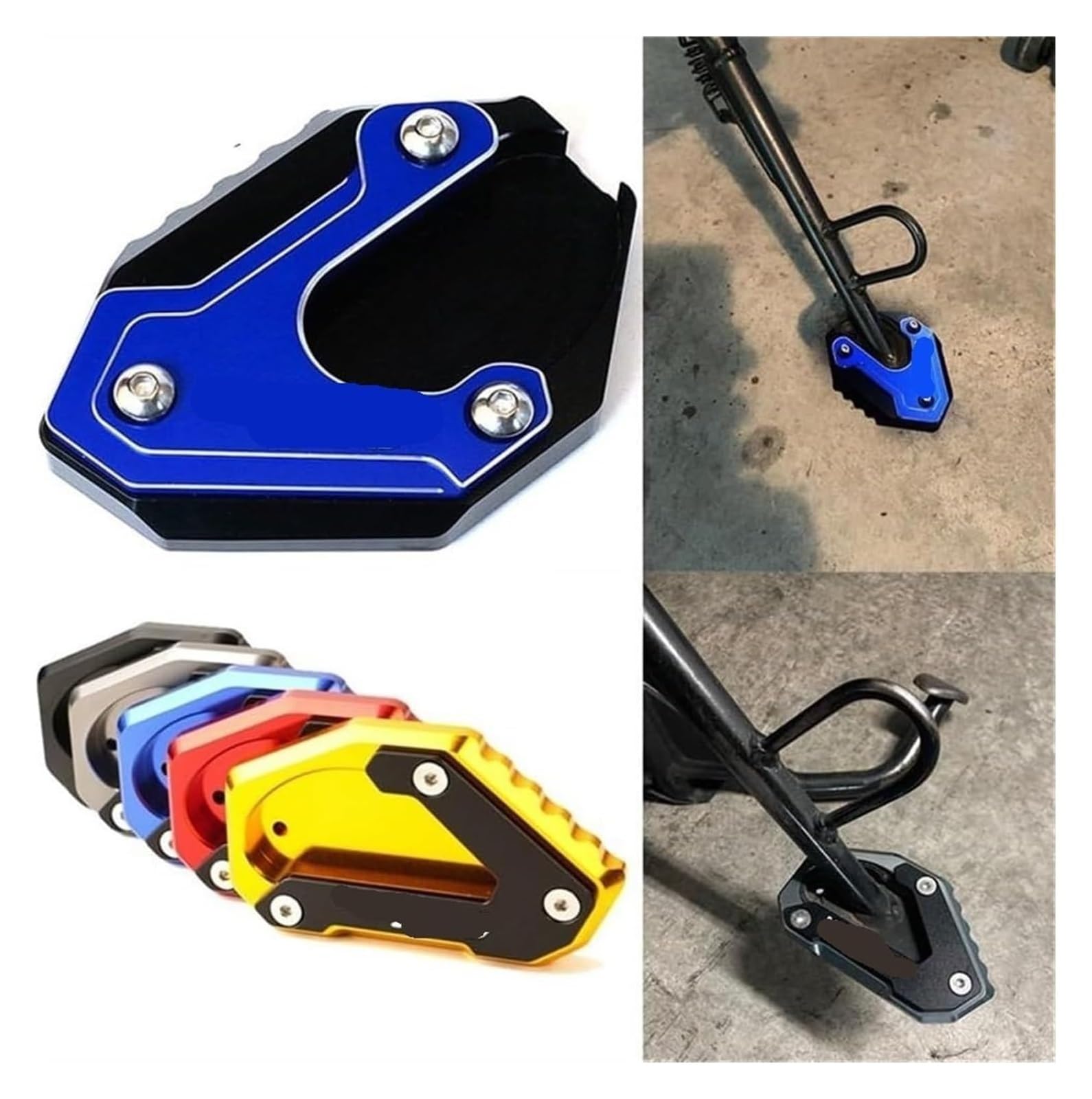 Piastra Allargacavalletto Per Suzuki V-Strom 650/XT | CNC Alluminio | Colori Diversi | 2017-2022 - Foto 9