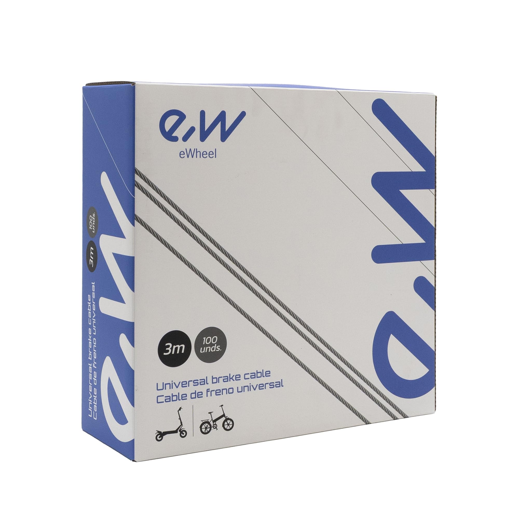 eWheel Cavo freno 3 m in acciaio inox 100 PCS per monopattino elettrico collegamento affidabile tra componenti elettronici del monopattino per un funzionamento stabile e sicuro