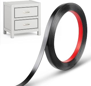 Black Border Tape for Mirror Frame, Mirror Frame Border 16.4 Ft 7mm Mirrors Trim Self Adhesive Flexible Window Trim Peel and Stick Finish Decorative Trims for Wall,Mirrors,Edges,Borders,Window Frames