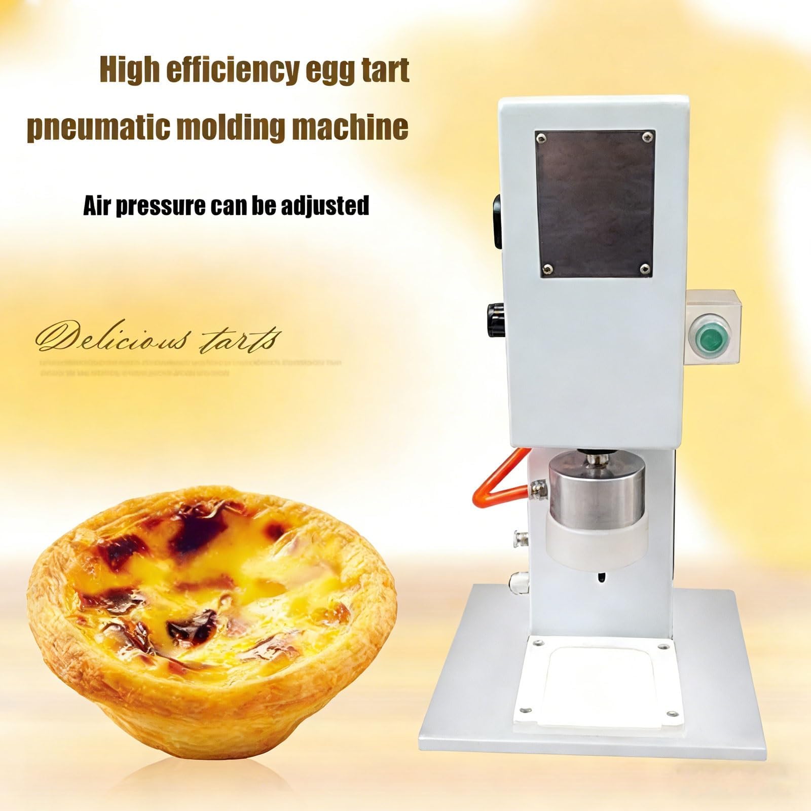 Macchina di pressatura della crostata dell'uovo, stampaggio pneumatico commerciale delle coperture dell'uovo per 1000 pezzi/H, guscio della crema pasticcera che forma attrezzatura per uso del
