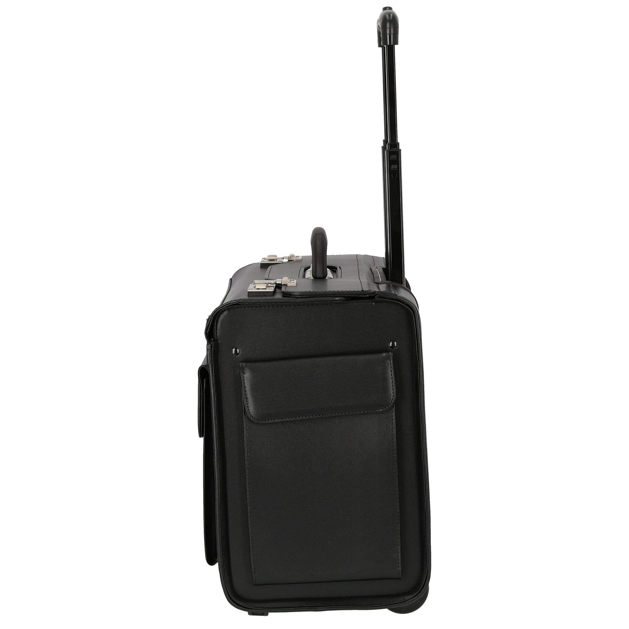 Pilotenkoffer 2-Rollen-Businesstrolley 50 cm schwarz