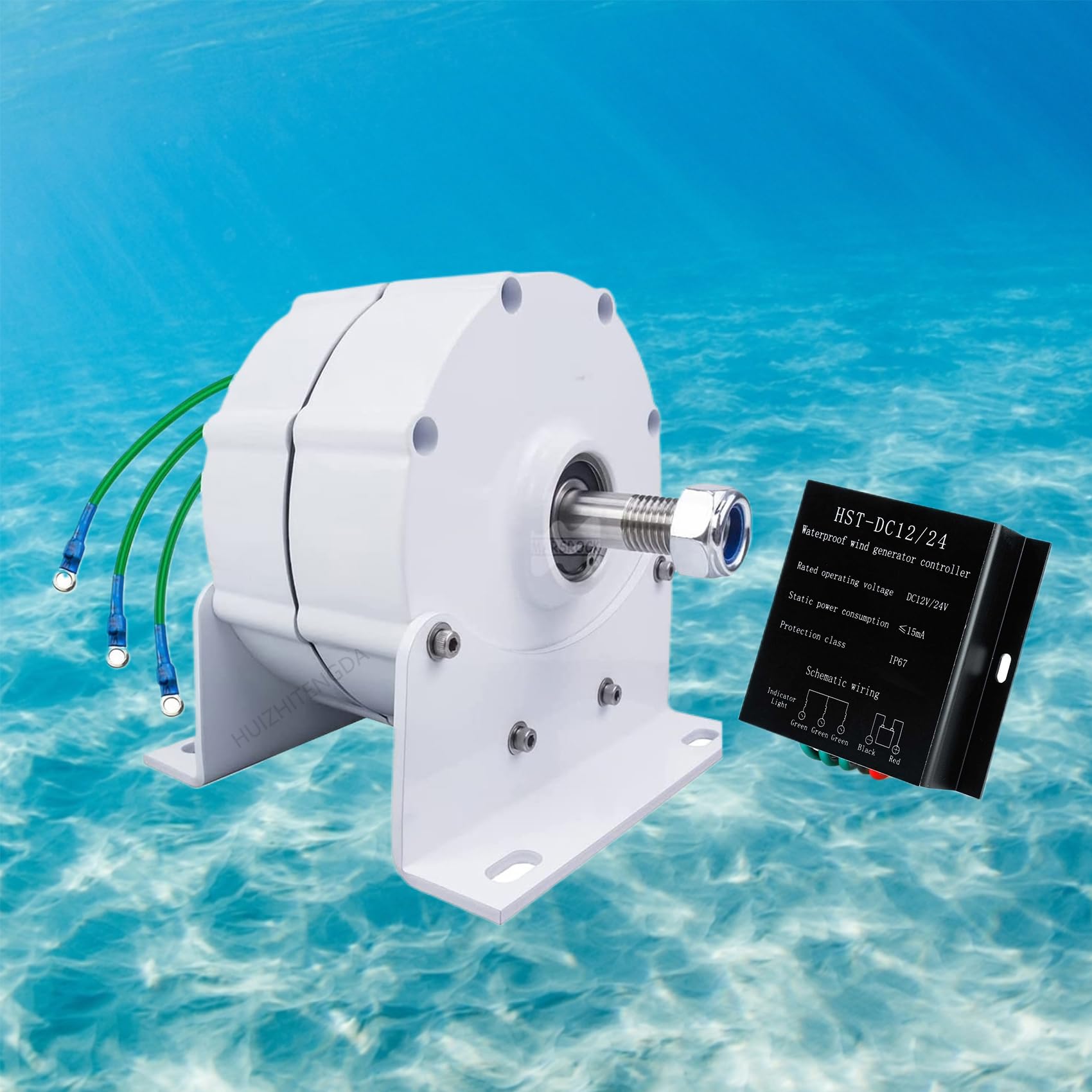 Turbine de générateur à Aimant Permanent sans engrenage 14000W, Basse Vitesse 12V- 220V pour la Conservation de l'eau et l'énergie éolienne Domestique pour la Maison