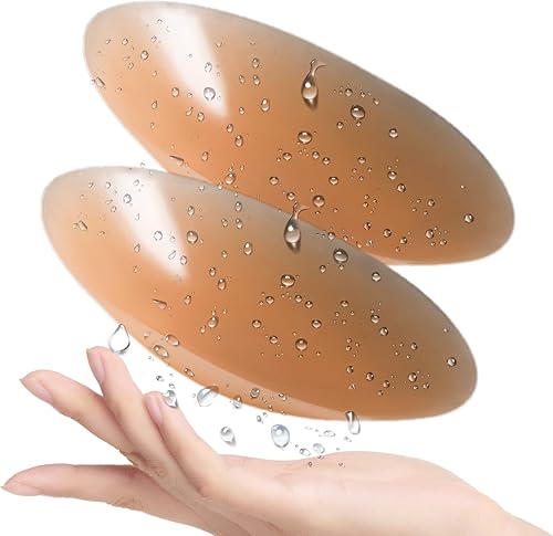 PRETTYWELL Fundas para pezones para mujer, impermeables, de silicona, reutilizables, ultra finas, adhesivas, para pezones, pétalos