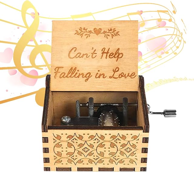 hadio Cant Help Falling in Love Music Box, You Are My Sunshine Music Box for Lovers Falling in Love, You Are My Sunshine Gifts Music Box Gifts for Women, Best Valentine gifts for Him & Her