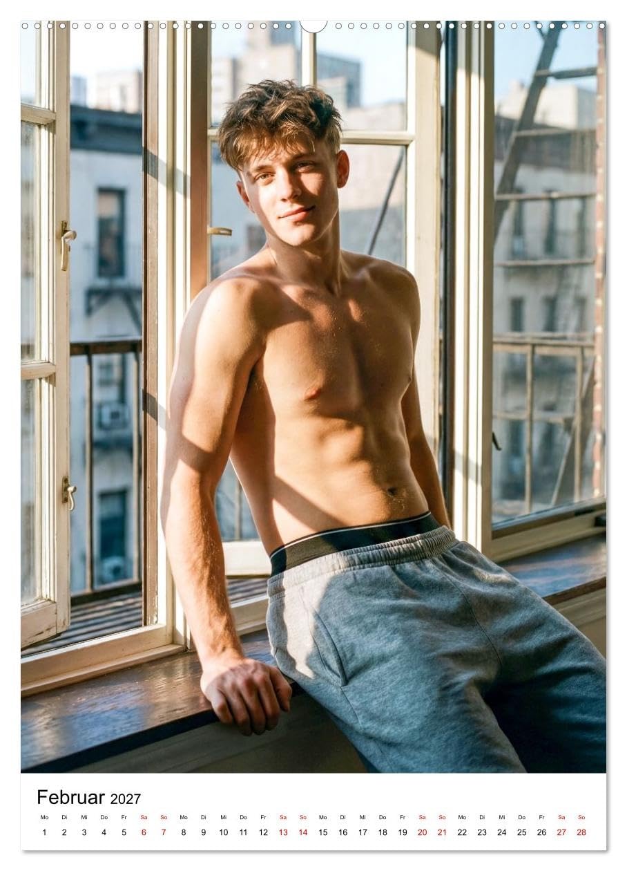 Guys Next Door - Junge Männer von nebenan (hochwertiger Premium Wandkalender 2027 DIN A2 hoch), Kunstdruck in Hochglanz: Ausdrucksstarke Bilder junger ... Ausstrahlung und Nähe. (CALVENDO Erotik)