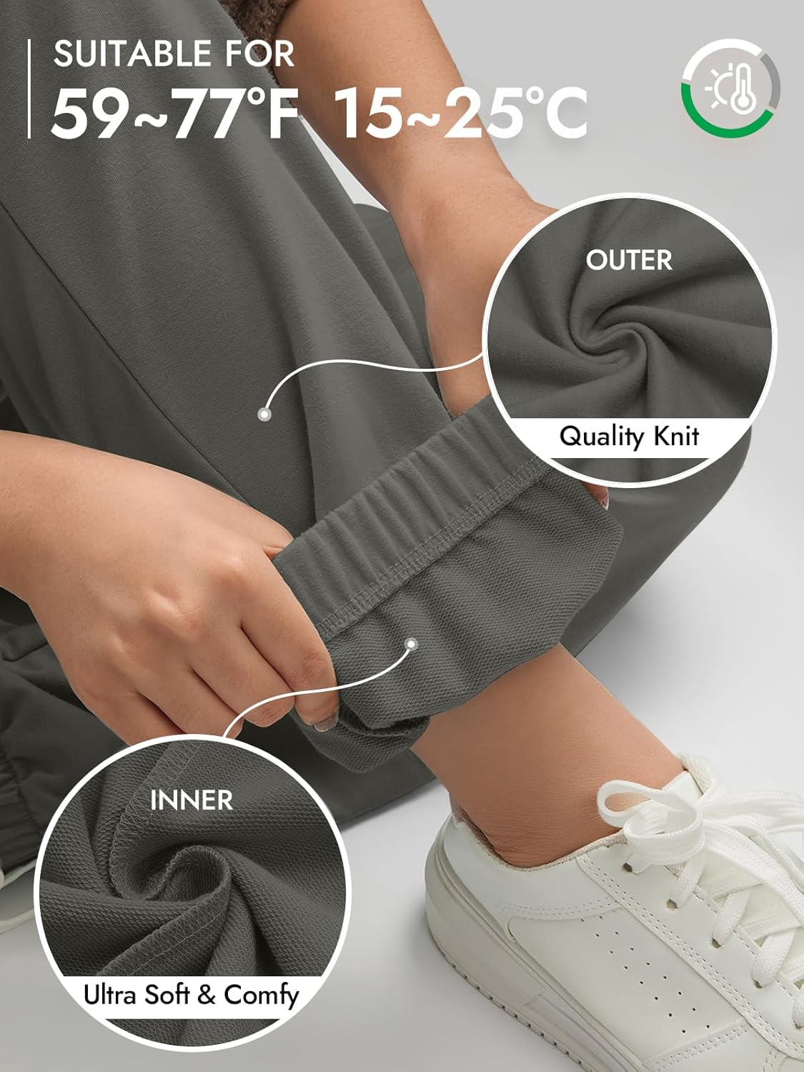 ATHMILE Sweatpants Women Baggy Lounge Pants Workout Gym Active High Waisted Comfy Joggers for Women Fall Clothes 2026 - Image 4