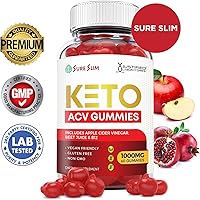 Vista 2 de Justified Laboratories Gomitas Sure Slim Keto ACV de 1000 mg con jugo de granada y remolacha en polvo B12 60 gomitas