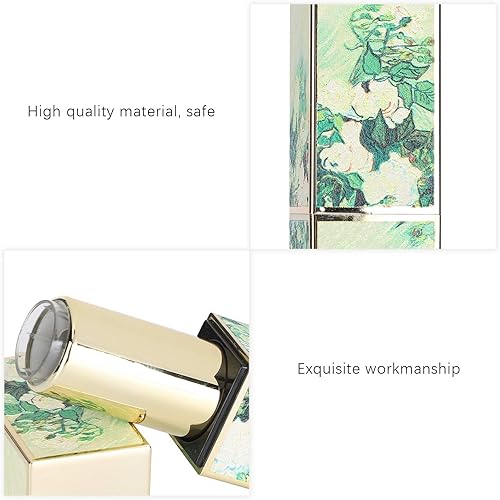 Miniatura 5 de ZJchao Tubo de lápiz labial, 3 piezas de bricolaje magnético, tubo de lápiz labial vacío, contenedor de bálsamo labial recargable, herramienta