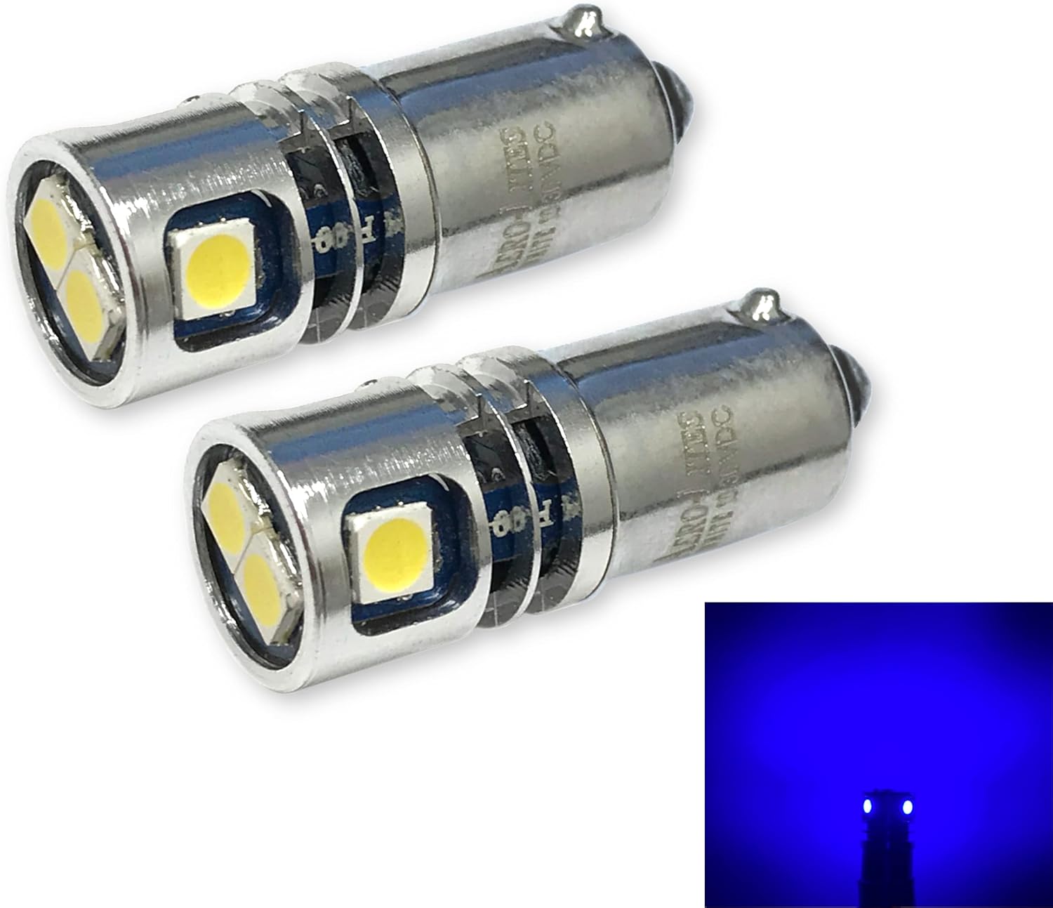 Aero-Lites.com High Output Miniature Bayonet Base LED Replacement Bulb, 10-30VDC | Replaces Bulbs 12V: 1414 1416 1813 1816 1895 | 28V: 313 1495 1819 1820 1864 757 (2-Pack; Warm White)