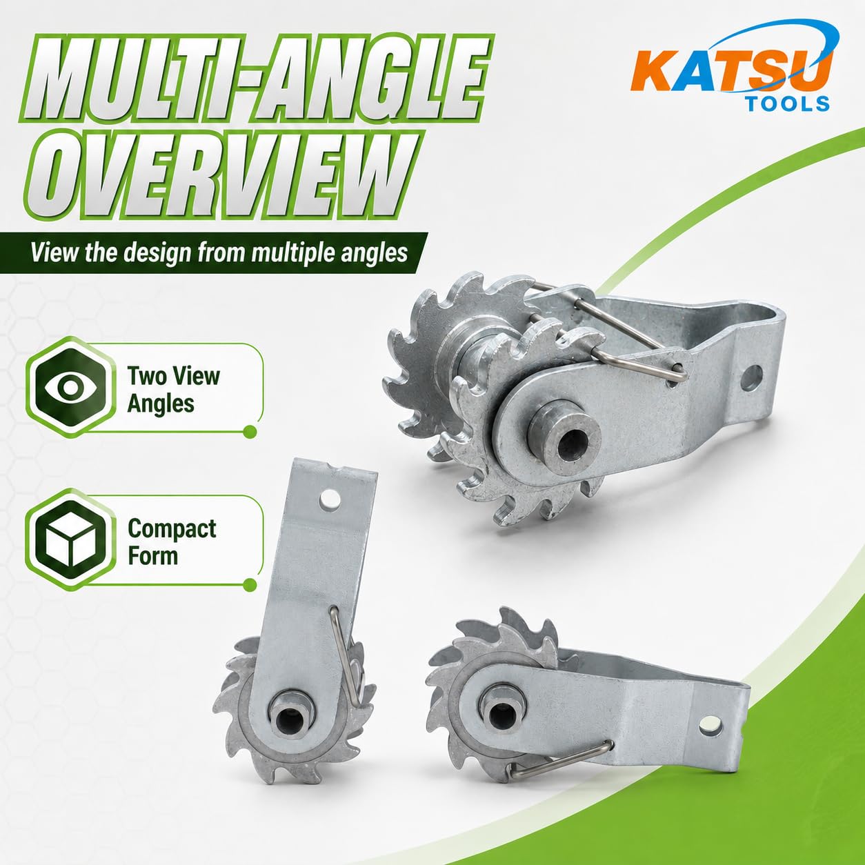 KATSU 10X Tendeur de fil de clôture électrique, Tendeur à Cliquet de Clôture en Ligne Robuste de Alliage d'Aluminium, Crépine de fil de Clôture pour Bétail Ferme Jardin 667212
