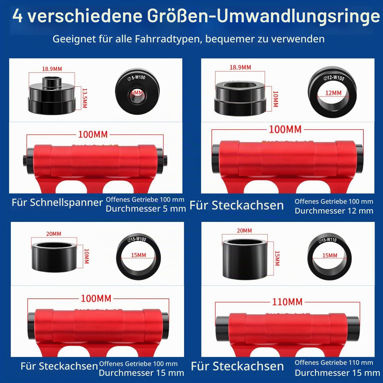Fahrradgabelhalterung Fahrradblock, MTB Gabelhalterung Fahrrad Vorderradhalter Gabelbefestigungshalterung Aluminiumlegierung Vorderradgabel Fester Clip Zubehör für Outdoor Reiseartikel