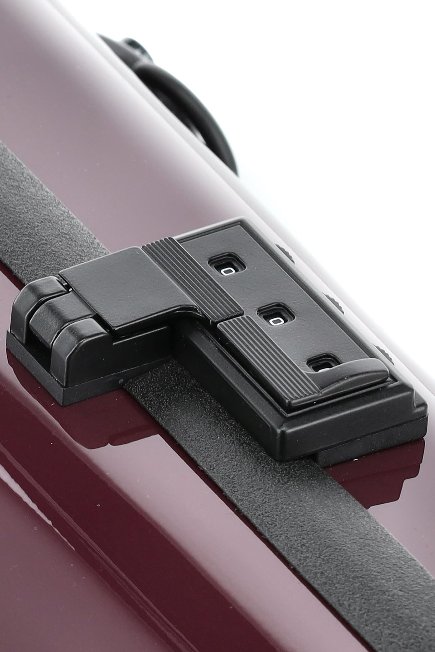 GEWA Violinkoffer AIR 2.1 - Made in Germany - violett hochglanz - Thermoplast-Schale - Leicht und bruchsicher - Zahlenschloss - Zubehörtasche/Notentasche - Rucksackriemen - mit Seitengriff
