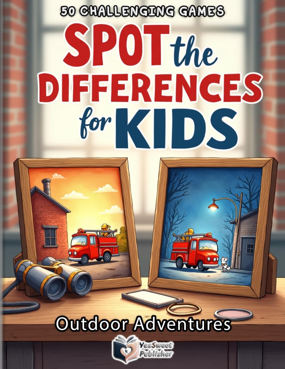 Spot the Differences for Kids - Outdoor Adventures: 50 Fun Visual Puzzles to Boost Focus and Concentration | Full Color Activity Book for Children ... Includes Score Tracker and Challenging Games