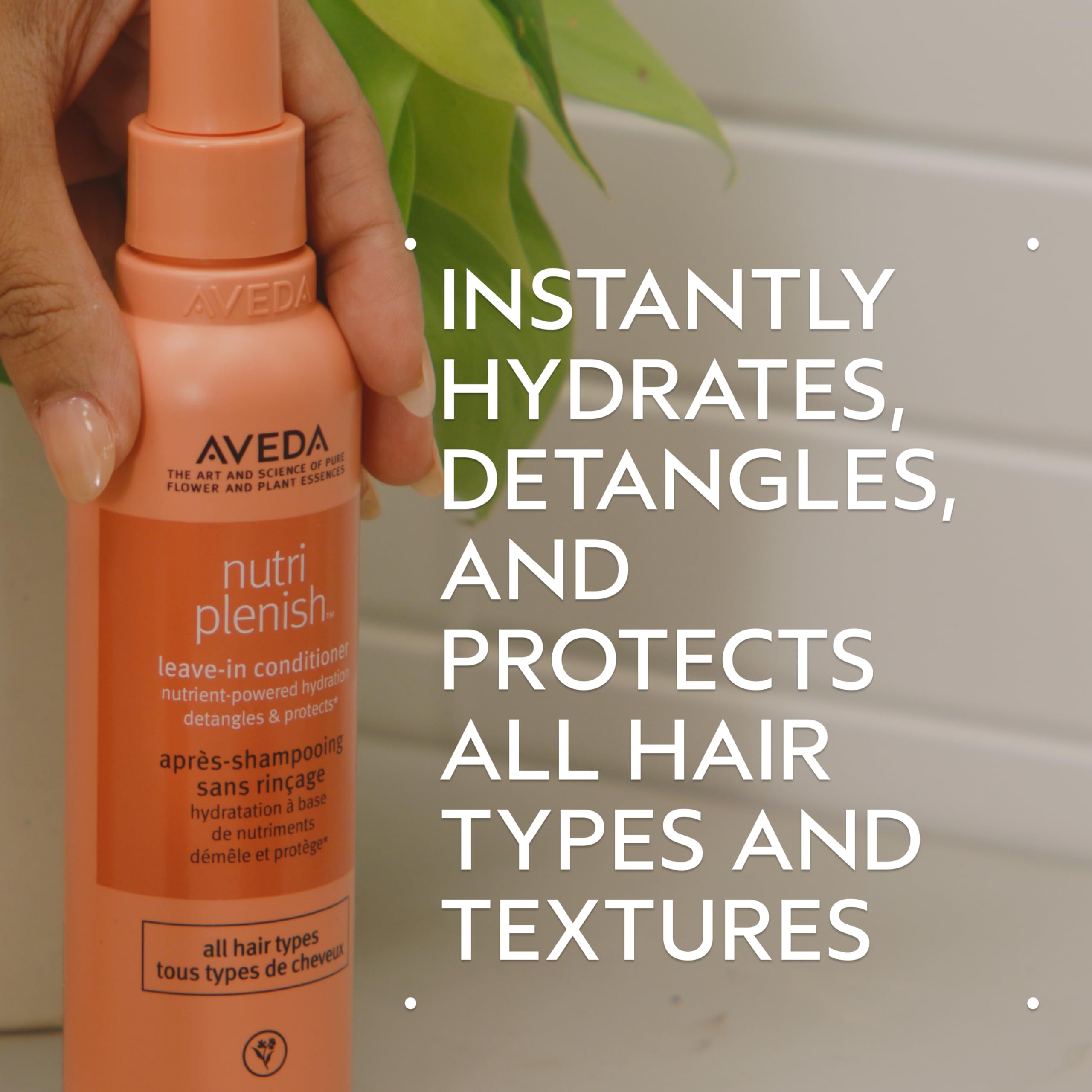 Aveda Nutriplenish Leave-In Conditioner | Hydrates, Detangles & Replenishes Hair for 72 Hours | Heat Protectant Spray | for All Hair Types | 98% Naturally Derived*