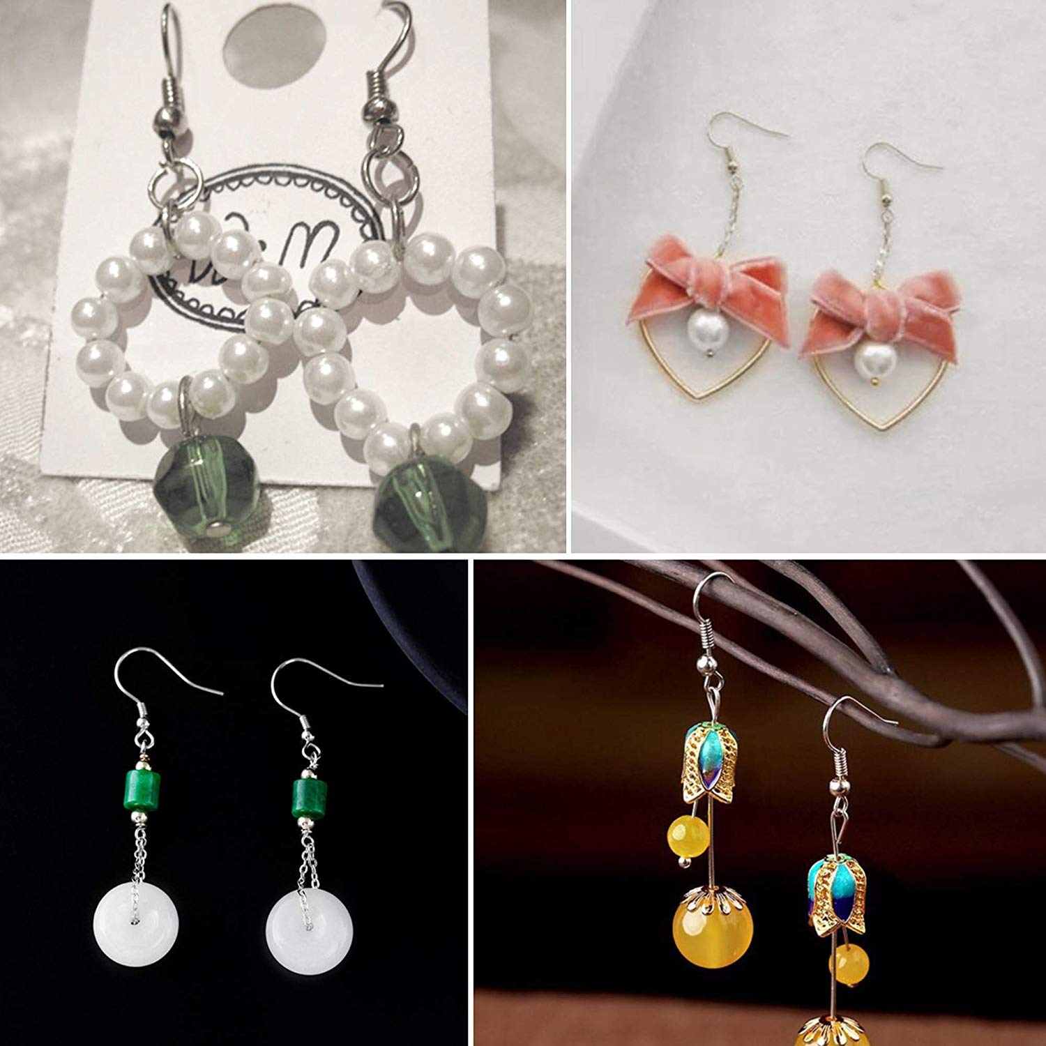 Amazon.co.jp: 【BEAUTY PLAYER】ピアス パーツ フック 2種100個  