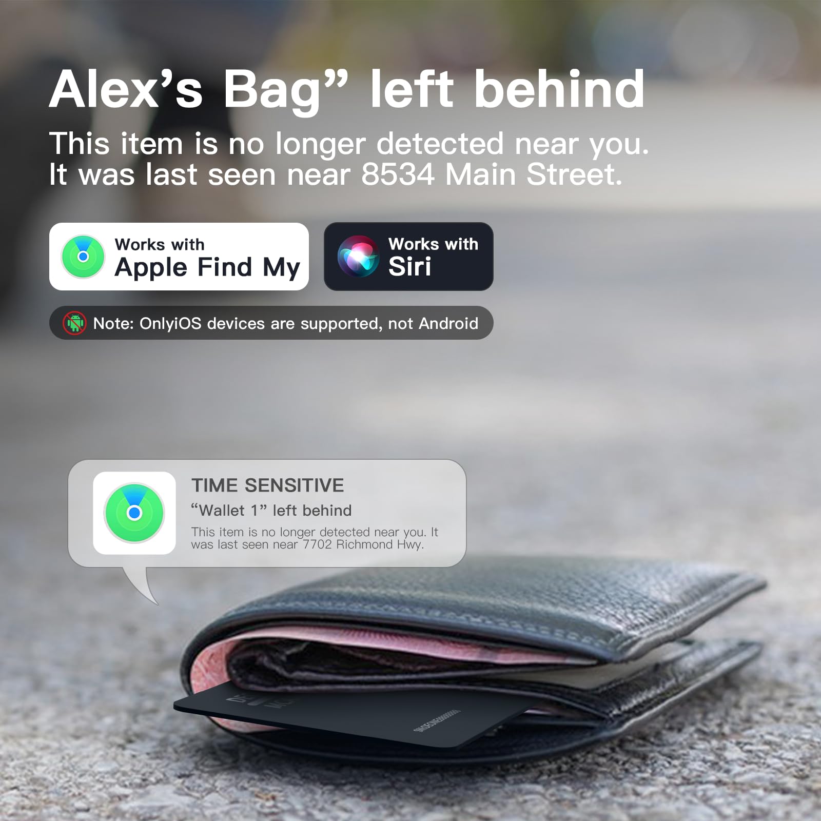 Amazon.com: Wallet Tracker Card,1.6mm Ultra-Thin Smart Wallet 