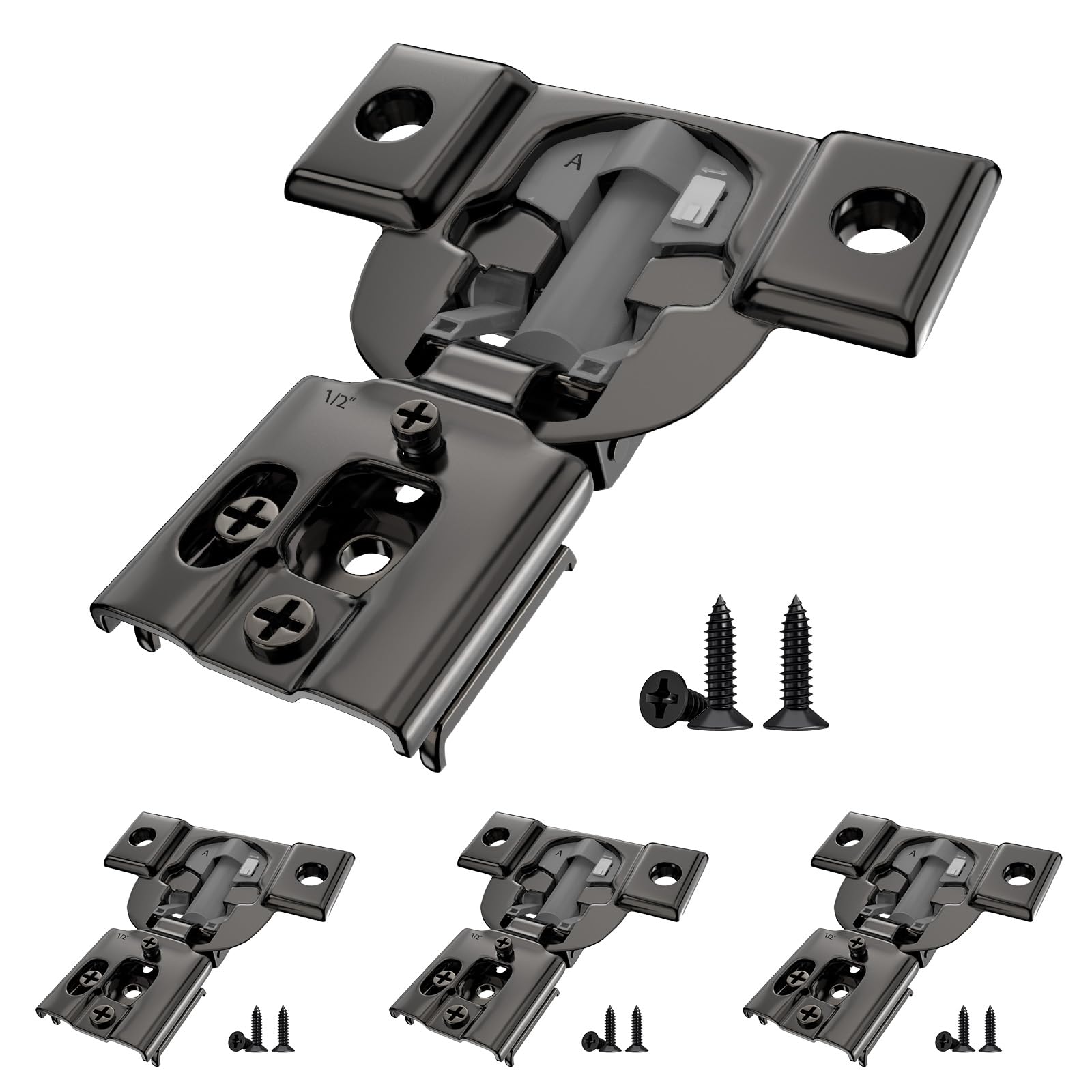 Mousike Soft Close Hinges - 40 Pack for Kitchen Cabinets -17